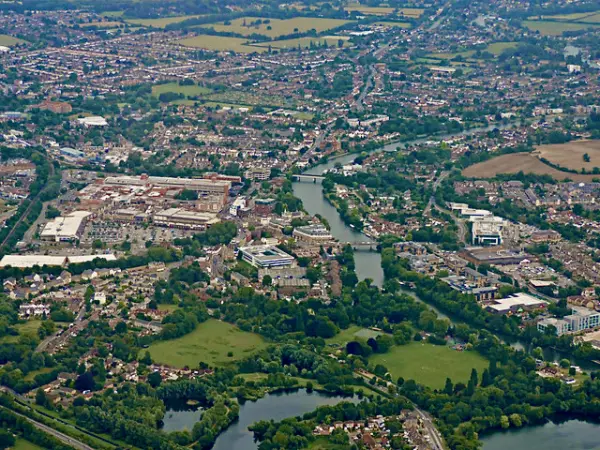 View of Staines-upon-Thames